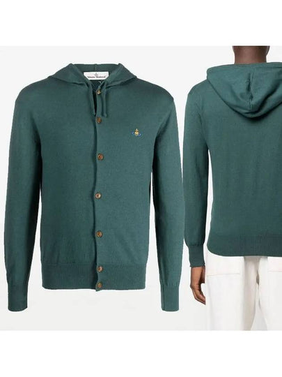 Logo Hooded Cardigan Green - VIVIENNE WESTWOOD - BALAAN 2