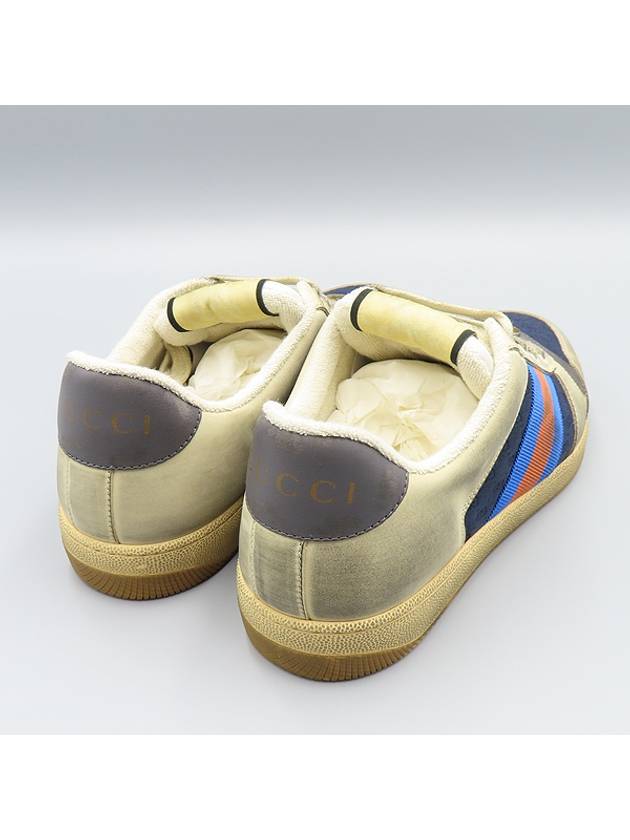 546551 Screener Destroyed Vintage Leather Men s Sneakers 7 - GUCCI - BALAAN 5