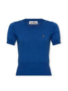 Bea Knit Top Blue - VIVIENNE WESTWOOD - BALAAN 2