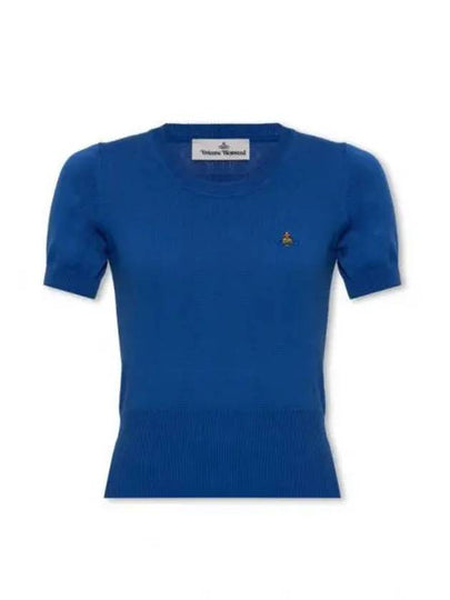 Bea Knit Top Blue - VIVIENNE WESTWOOD - BALAAN 2