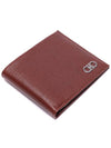 Gancini Half Wallet Brown - SALVATORE FERRAGAMO - BALAAN 6