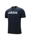 Essentials Linear Embroidered Logo Single Jersey Short Sleeve T-Shirt Legend Ink - ADIDAS - BALAAN 2