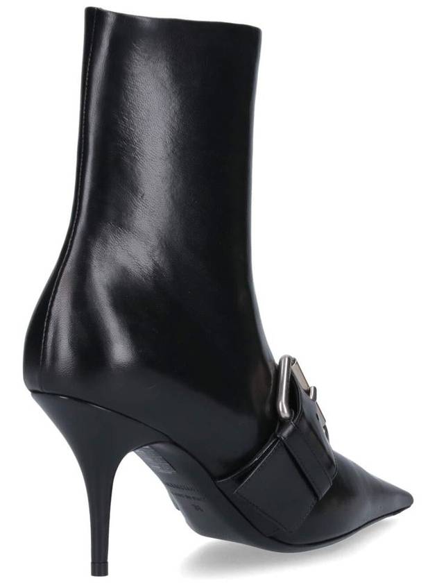 Knife Buckle Middle Boots Black - BALENCIAGA - BALAAN 5