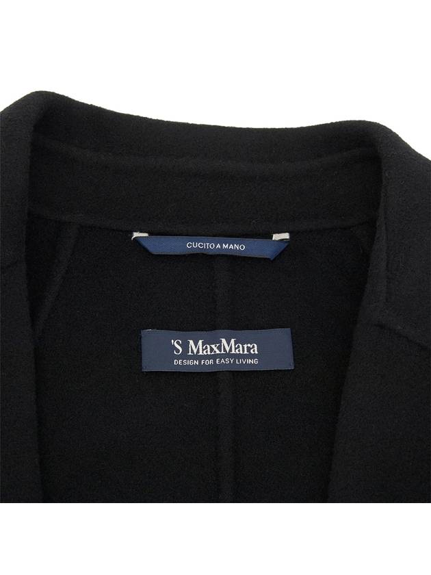 Esturia Long Single Coat Black - MAX MARA - BALAAN 11