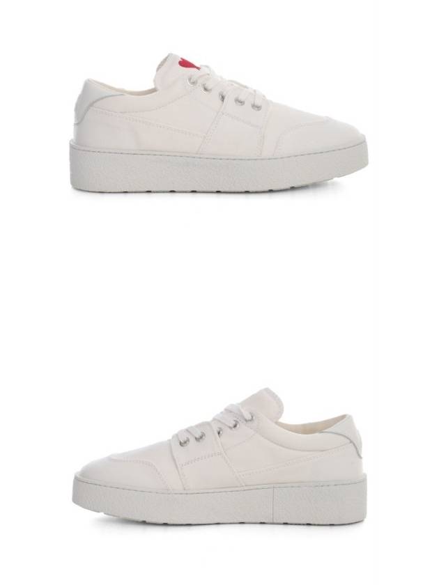 Basket Platform Heart Logo Low Top Sneakers White - AMI - BALAAN 5