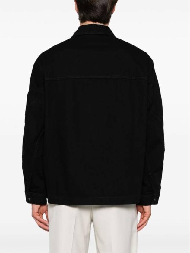 Twisted Sleeve Boxy Over Long Sleeve Shirt Black - LEMAIRE - BALAAN 5