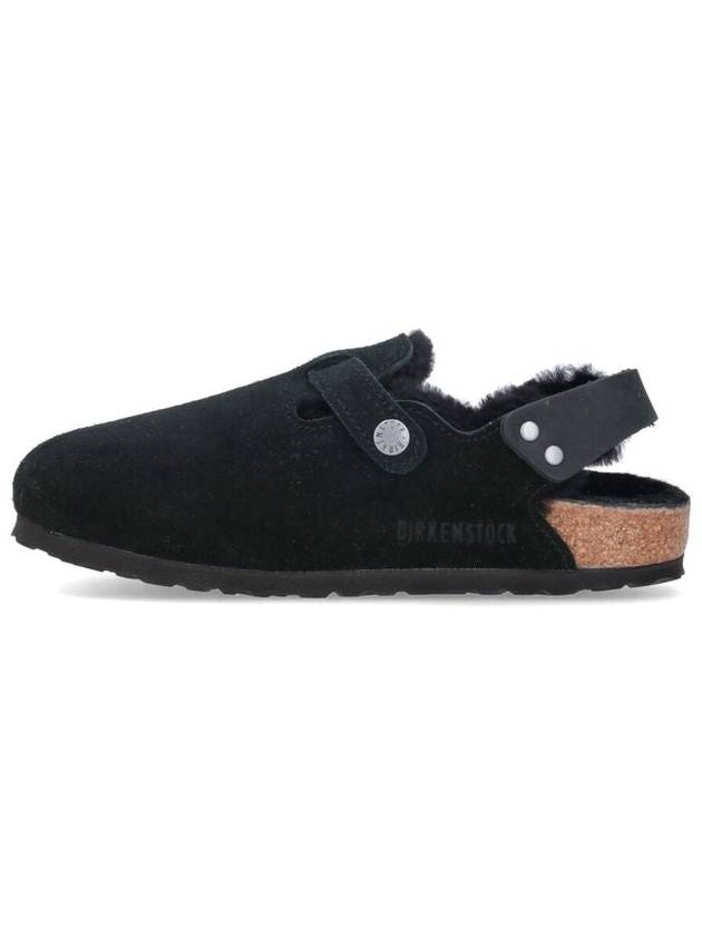 Tokio Shearling Suede Sandals Black - BIRKENSTOCK - BALAAN 4