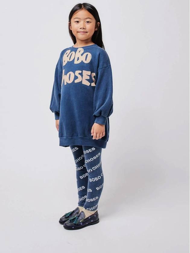 Iconic children s one piece Bobo long sweatshirt B224TC005 brushed - BOBO CHOSES - BALAAN 3