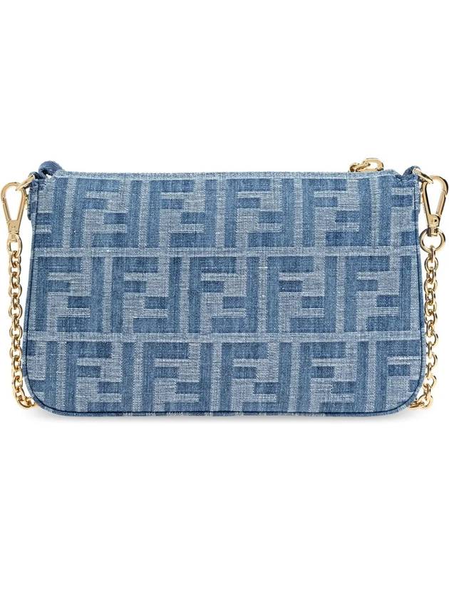 Baguette Pouch Bag Blue - FENDI - BALAAN 4