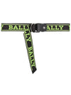 COPPER 40M Black Fluorescent Logo Belt 6229099 - BALLY - BALAAN 3