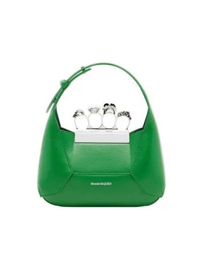 Jewel 4-Ring Mini Hobo Shoulder Bag Green - ALEXANDER MCQUEEN - BALAAN 2