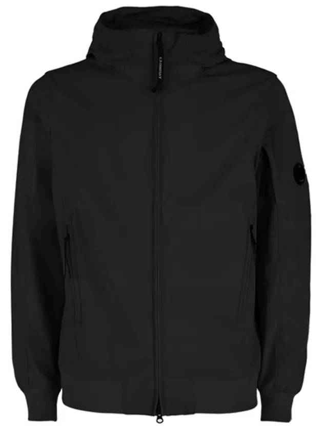 Men's Shell R Lens Patch Casual Hooded Jacket Black - CP COMPANY - BALAAN.