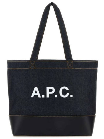 Axel Tote Bag Camel Dark Navy - A.P.C. - BALAAN 1