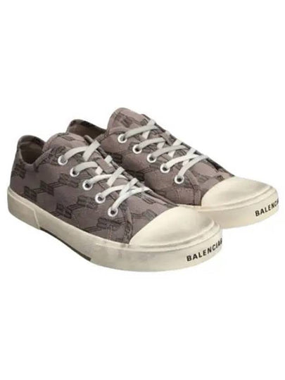 BB Monogram Low-Top Sneakers Grey - BALENCIAGA - BALAAN 2