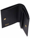 Gold Hardware Triangle Logo Saffiano Half Wallet Black - PRADA - BALAAN 7