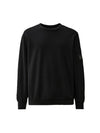 Light Fleece Sweatshirt Black - CP COMPANY - BALAAN 2