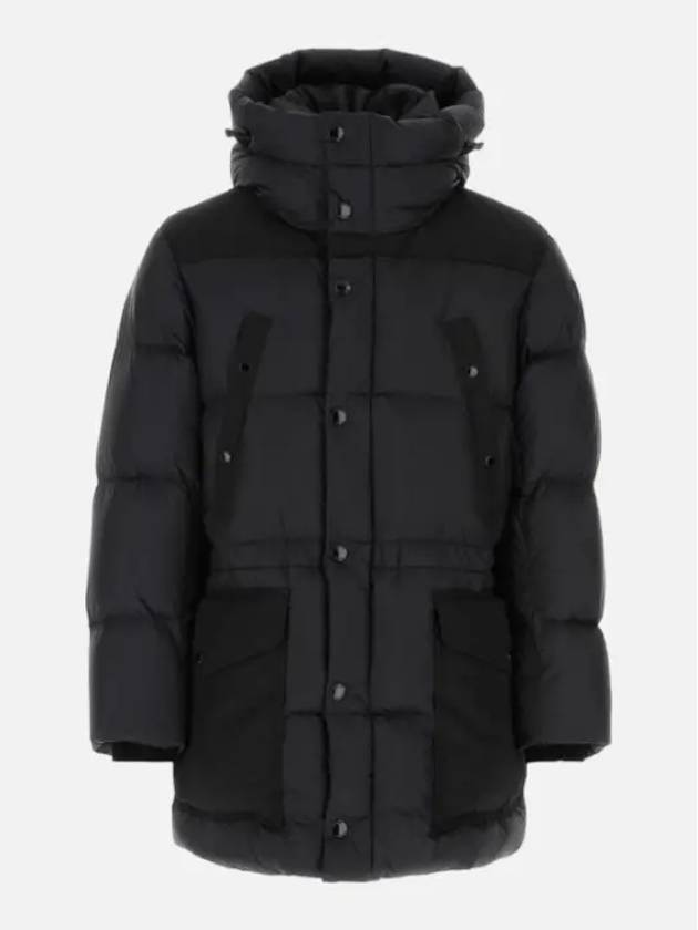 Logo Applique Nylon Puffer Coat Black - BURBERRY - BALAAN 3