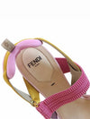 Colibri Mesh Slingback Heel Pink - FENDI - BALAAN 8