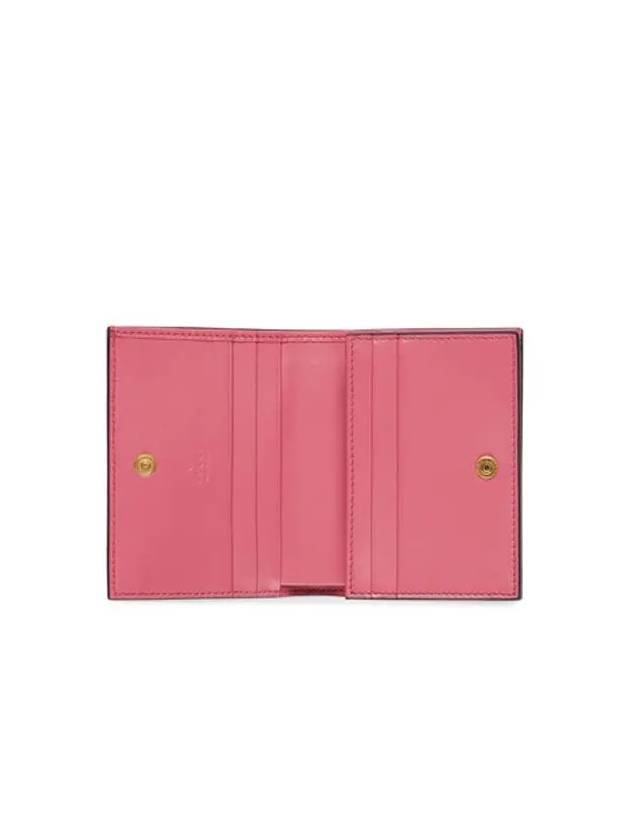 GG Materasse leather card wallet pink - GUCCI - BALAAN 5