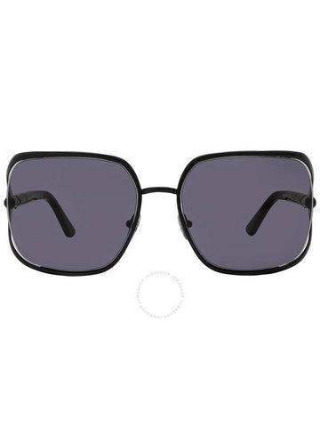 Tom Ford Goldie Smoke Rectangular Ladies Sunglasses FT1092 01A 60 - TOM FORD - BALAAN 1