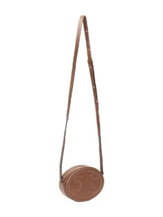 Cuir Triomphe Oval Pulse Crossbody Bag - CELINE - BALAAN 1