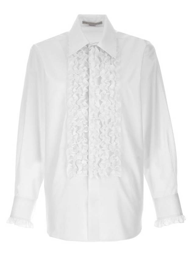 Women's Ruffle Detail Shirts White - STELLA MCCARTNEY - BALAAN 2