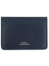 Andre Logo Card Wallet Black - A.P.C. - BALAAN.