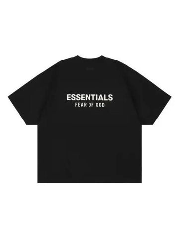 FEAR OF GOD ESSENTIALS Essential Jersey Crew Neck Short Sleeve T Shirt Black - FEAR OF GOD ESSENTIALS - BALAAN 1