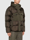 Tanker Combo Down Jacket Green - TEN C - BALAAN 3