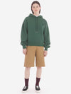 Bold Head Fox Patch Comfort Hooded Bottle Green - MAISON KITSUNE - BALAAN 4