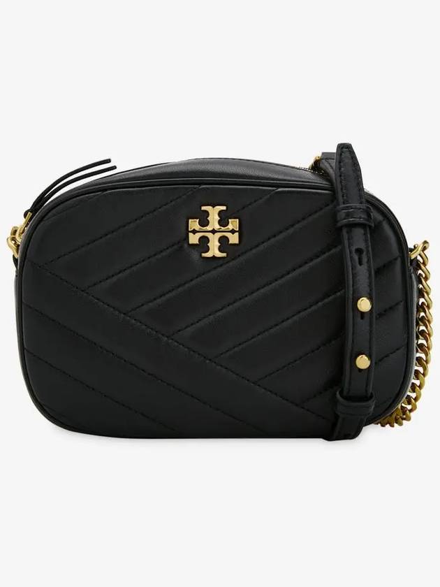 Chevron Kira Small Camera Cross Bag Black - TORY BURCH - BALAAN 3