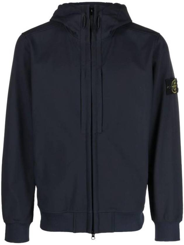 Soft Shell RE Dye Technology Hooded Jacket Navy - STONE ISLAND - BALAAN 2