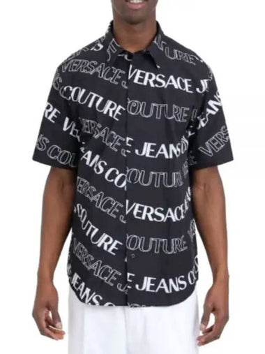 24 LOGOWAVE SHORT SLEEVED SHIRT 76GAL212 NS405 899 sleeve - VERSACE - BALAAN 1