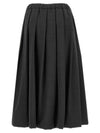 Women's Midi Pleated Skirt Charcoal - FABIANA FILIPPI - BALAAN 3