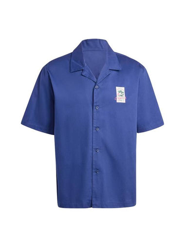 Originals Leisure League Groundskeeper Short Sleeve Shirt Blue - ADIDAS - BALAAN 1