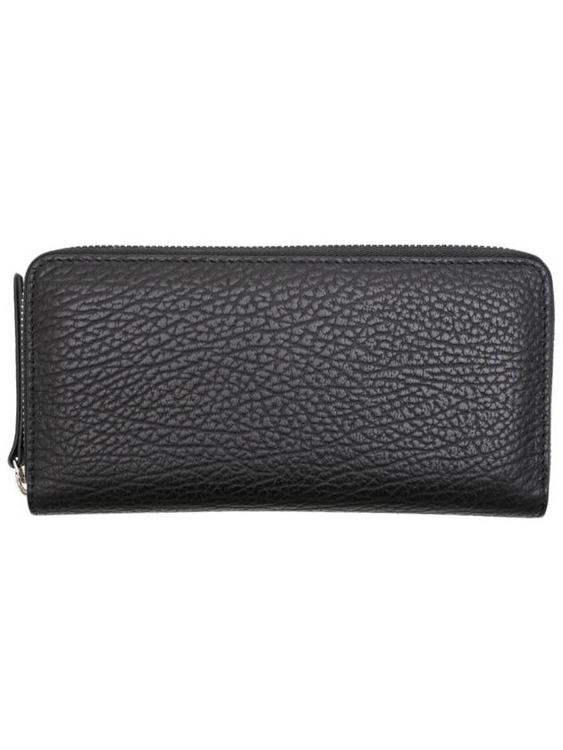 Stitched Grain Leather Zip Around Long Wallet Black - MAISON MARGIELA - BALAAN 5