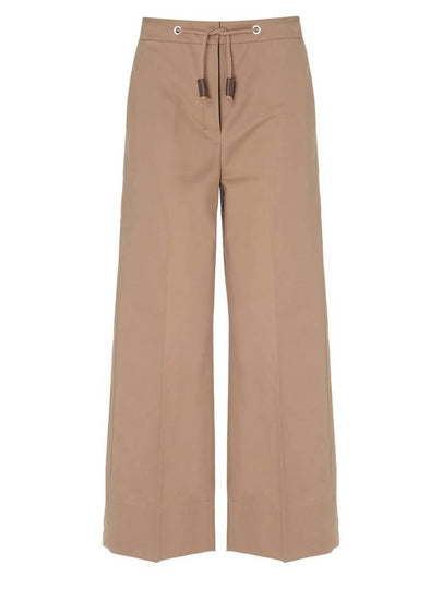 Ottavo Water Repellent Straight Pants Camel - S MAX MARA - BALAAN 2