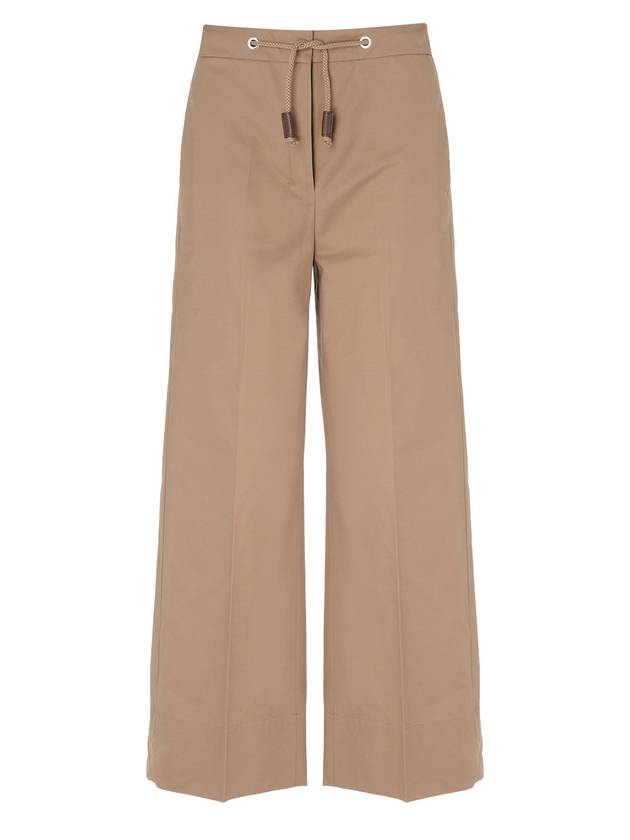 Ottavo Water Repellent Straight Pants Camel - S MAX MARA - BALAAN 2