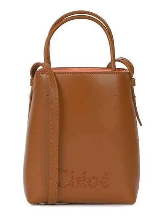 Sense Micro Calfskin Tote Bag Camel - CHLOE - BALAAN 2