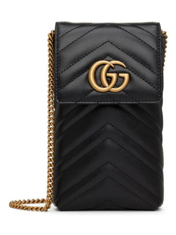 Marmont Matelasse Chain Mini Bag Black - GUCCI - BALAAN.