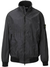 Garment Dyed Crinkle Reps Nylon Zip-up Jacket Black - STONE ISLAND - BALAAN 2