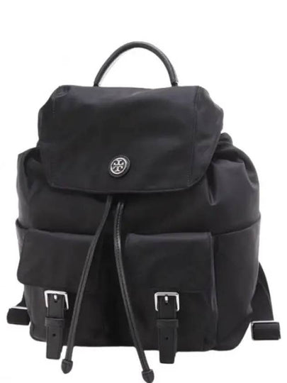 Virginia Flap Nylon Backpack Black - TORY BURCH - BALAAN 2