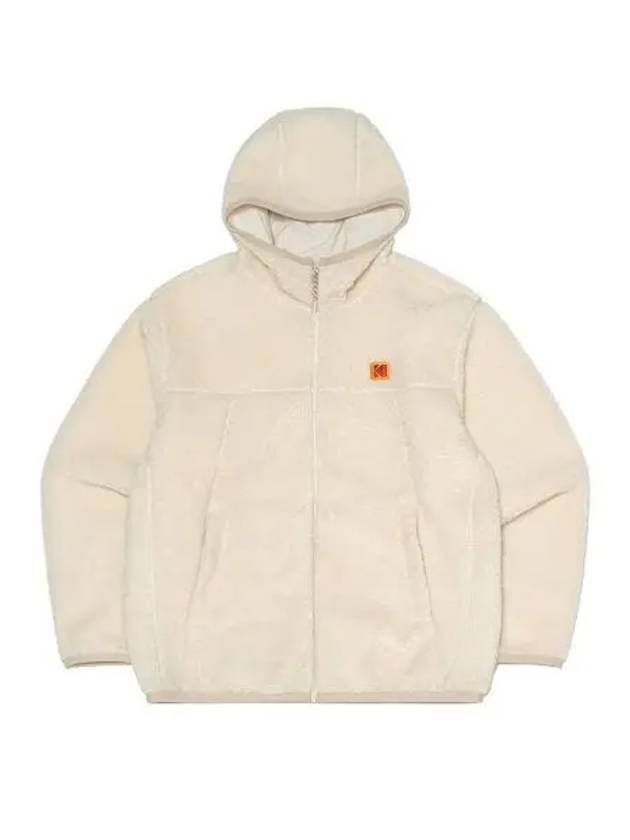 KODAK Essential Hooded Fleece Jacket IVORY - KODO - BALAAN 1