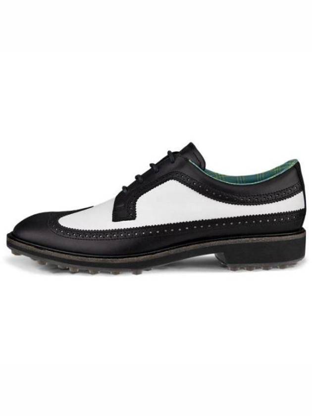 Men's Leather Classic Hybrid Spikeless Black White - ECCO - BALAAN 5