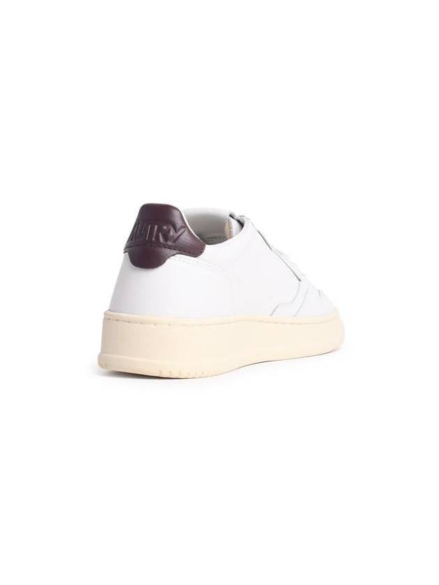 Men's Medalist Leather Low Top Sneakers Brown White - AUTRY - BALAAN 4