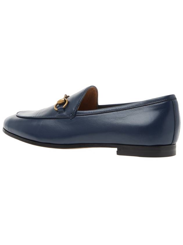 Jordaan Leather Loafers Blue - GUCCI - BALAAN 4