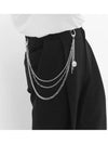 Men's Street Fashion Surgical Steel Hip Hop Pants Chain Silver - BASSCLEF - BALAAN 7