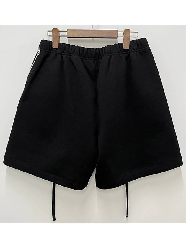 Essential  Fleece Soccer Shorts Black - FEAR OF GOD ESSENTIALS - BALAAN 4