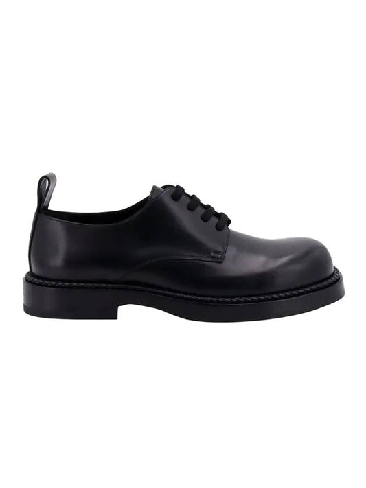 Men's Strut Lace-Up Leather Derby Black - BOTTEGA VENETA - BALAAN 1