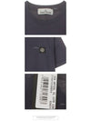 Men's Waffen Logo Patch Short Sleeve T-Shirt Marine Blue - STONE ISLAND - BALAAN 6